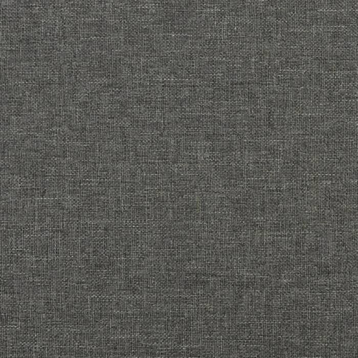 Sommier a lattes sur pieds cadre de lit 90x190 cm tissu gris fonce TDL0207104