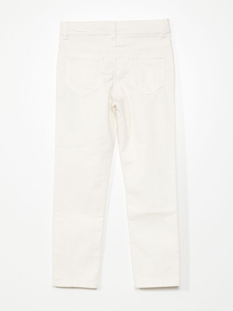 Slim fit jeans - wit