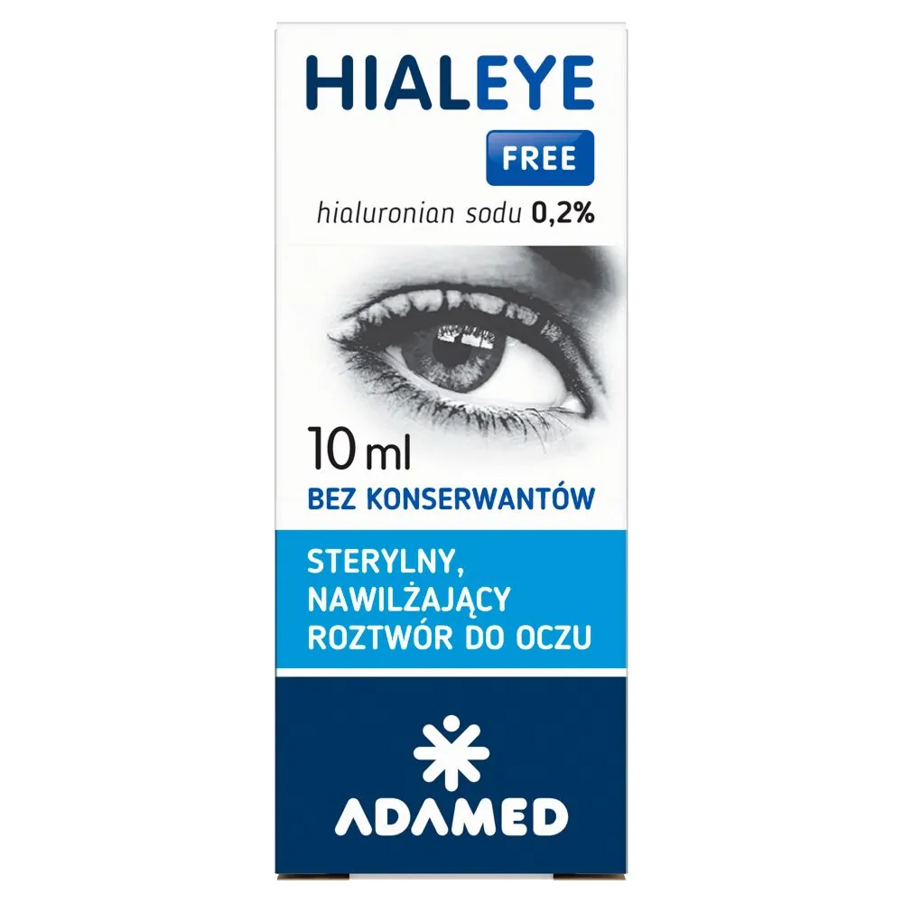 Hialeye Free 0,2%, Nawilżające krople do oczu, Bez konserwantów