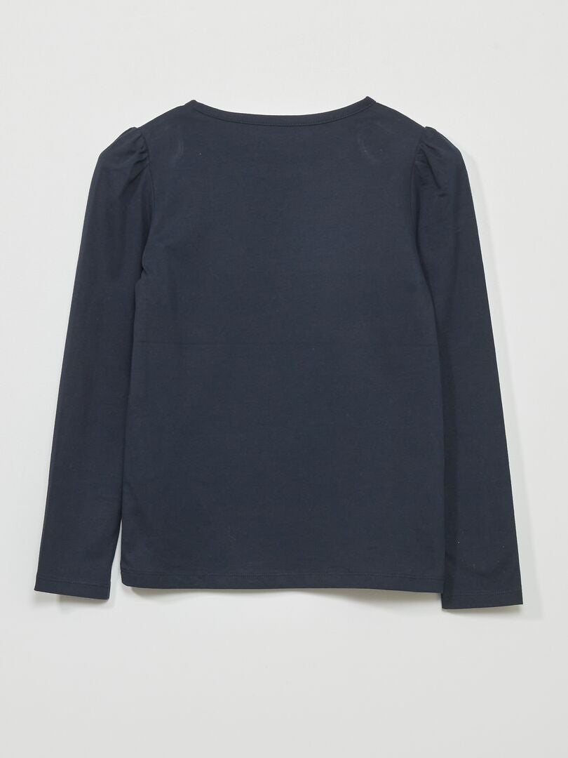 Camiseta de manga larga de punto - azul