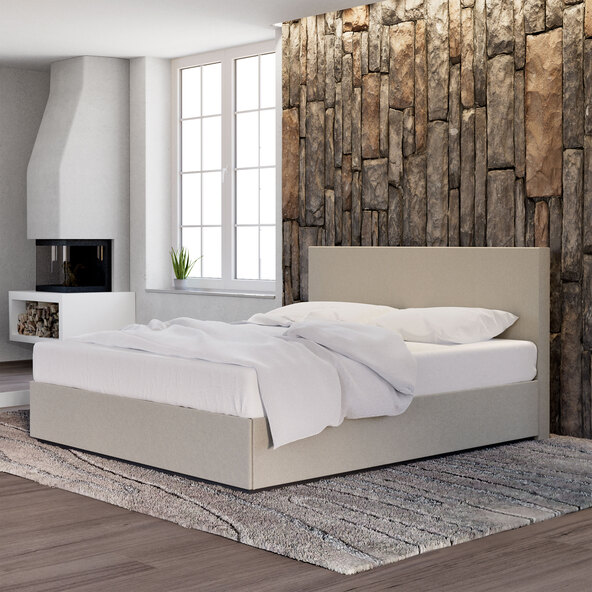 Saltea cu apă „New York” cu aspect de somier 200 x 220 cm, bej