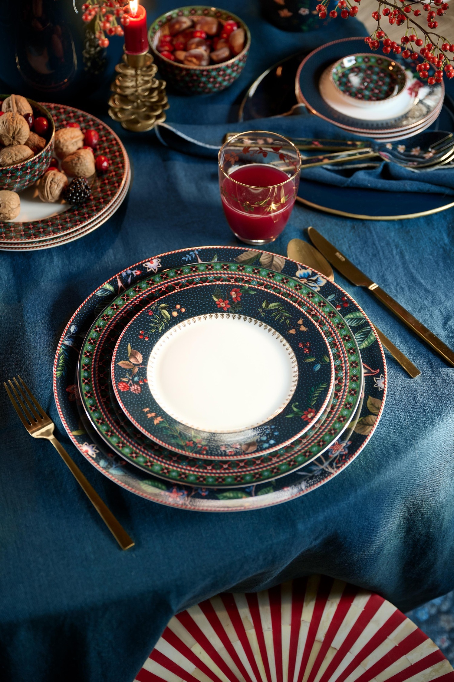 PIP Studio set posuđa za doručak Berry Blue (set od 3 dijela) - Plava