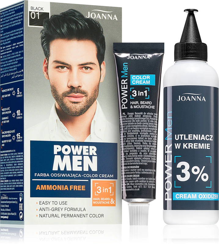Tinta de cabelo Joanna Power Men para homens