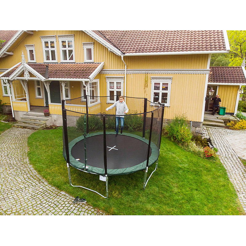 Trampoline 3,6 m, med sikkerhetsnett