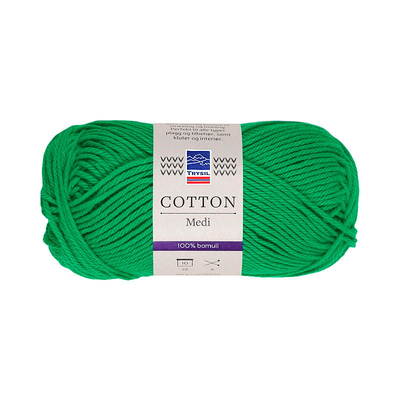 Hilo de algodón verde claro medio