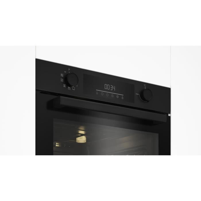 Built-in multifunction oven - Pyrolytic cleaning - BEKO - BBIE11300BMP - Black - Cool door - 59.4 x 56.7 x 59.5 cm