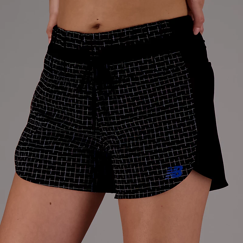 Damskie spodenki Impact Run Luminous 3 kale – CZARNE