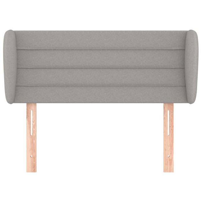 Tête de lit - vidaXL - Gris clair - Tissu durable - Hauteur réglable - Pieds robustes