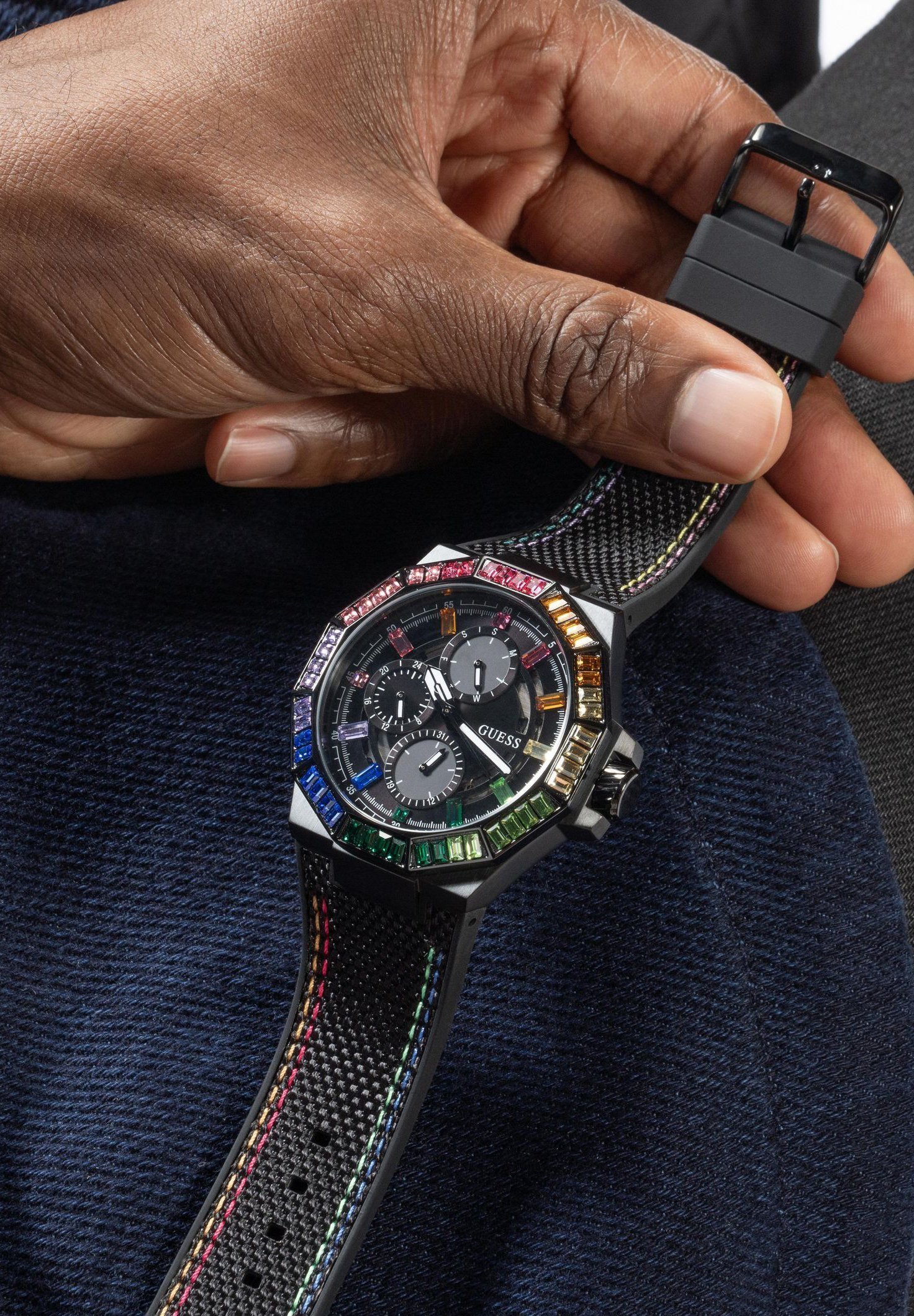 Montre chronographe Guess ENERGY - noire