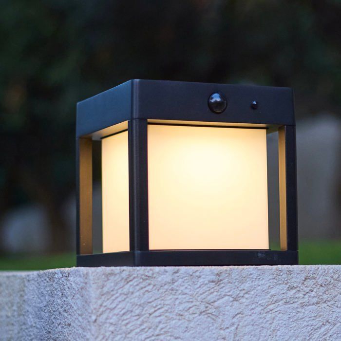 Poste terminal solar sensor PILORO Al. 15 cm