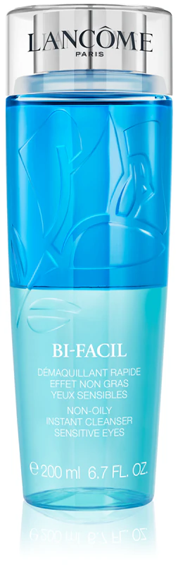 Lancôme Bi-Facil oogmake-upremover voor alle huidtypen, inclusief de gevoelige huid.