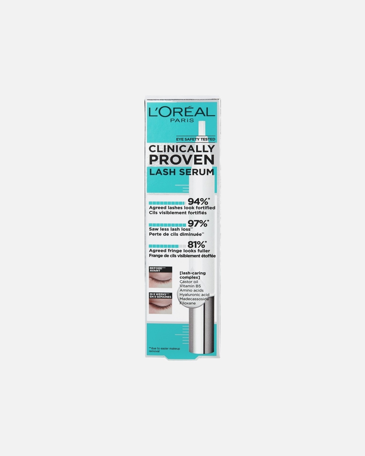 „L'Oréal Paris Eyelash Care“ kliniškai patikrintas blakstienų serumas – 1,4 ml