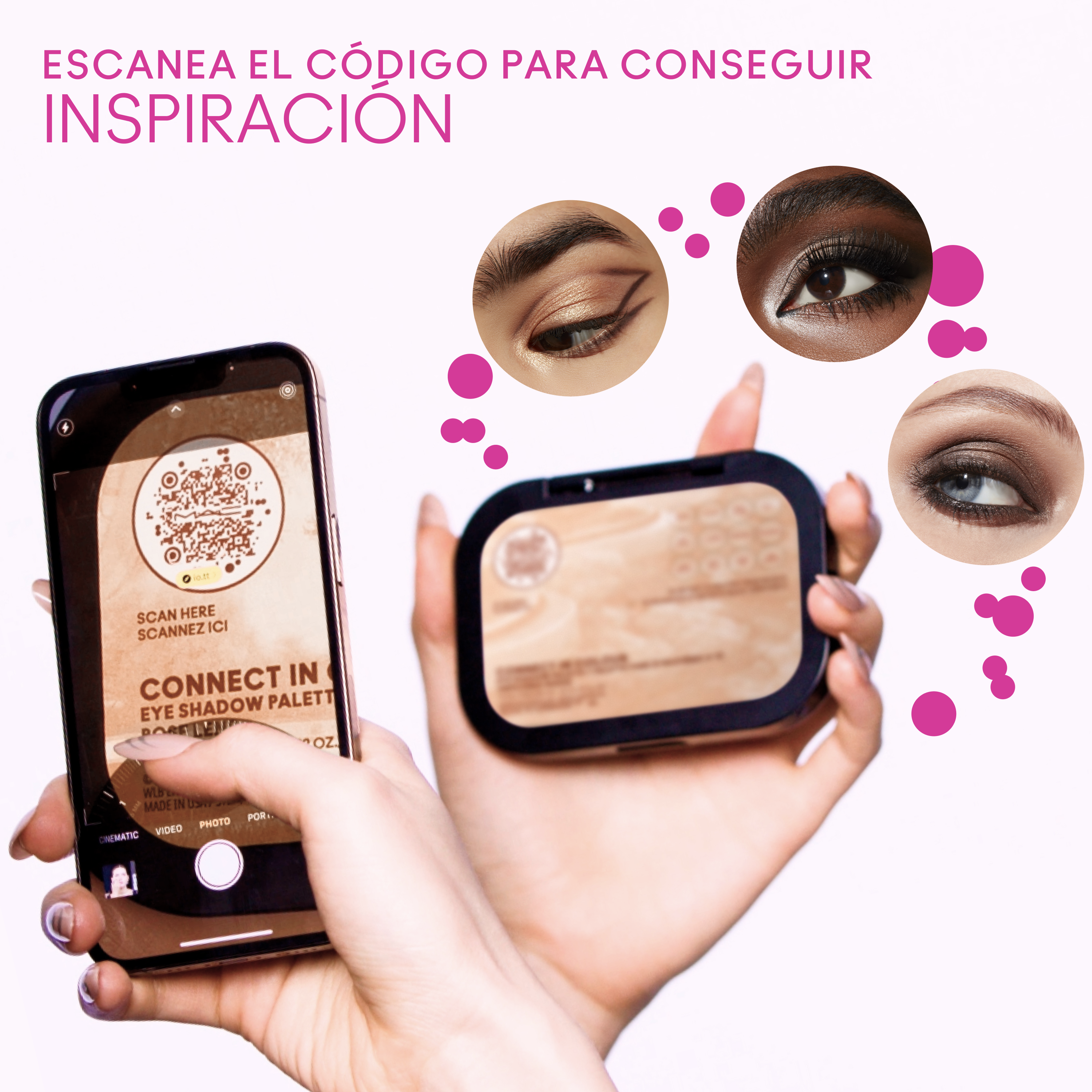 Paleta očných tieňov Connect In Colour Eye Unfiltered Nudes Luxusné očné tiene