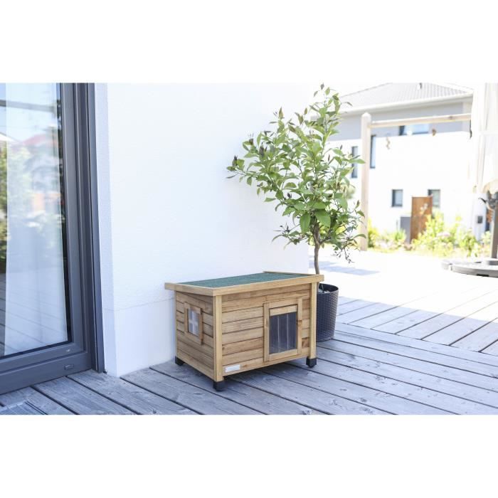 Casa para gatos KERBL Rustica 57x42x45cm - Madera