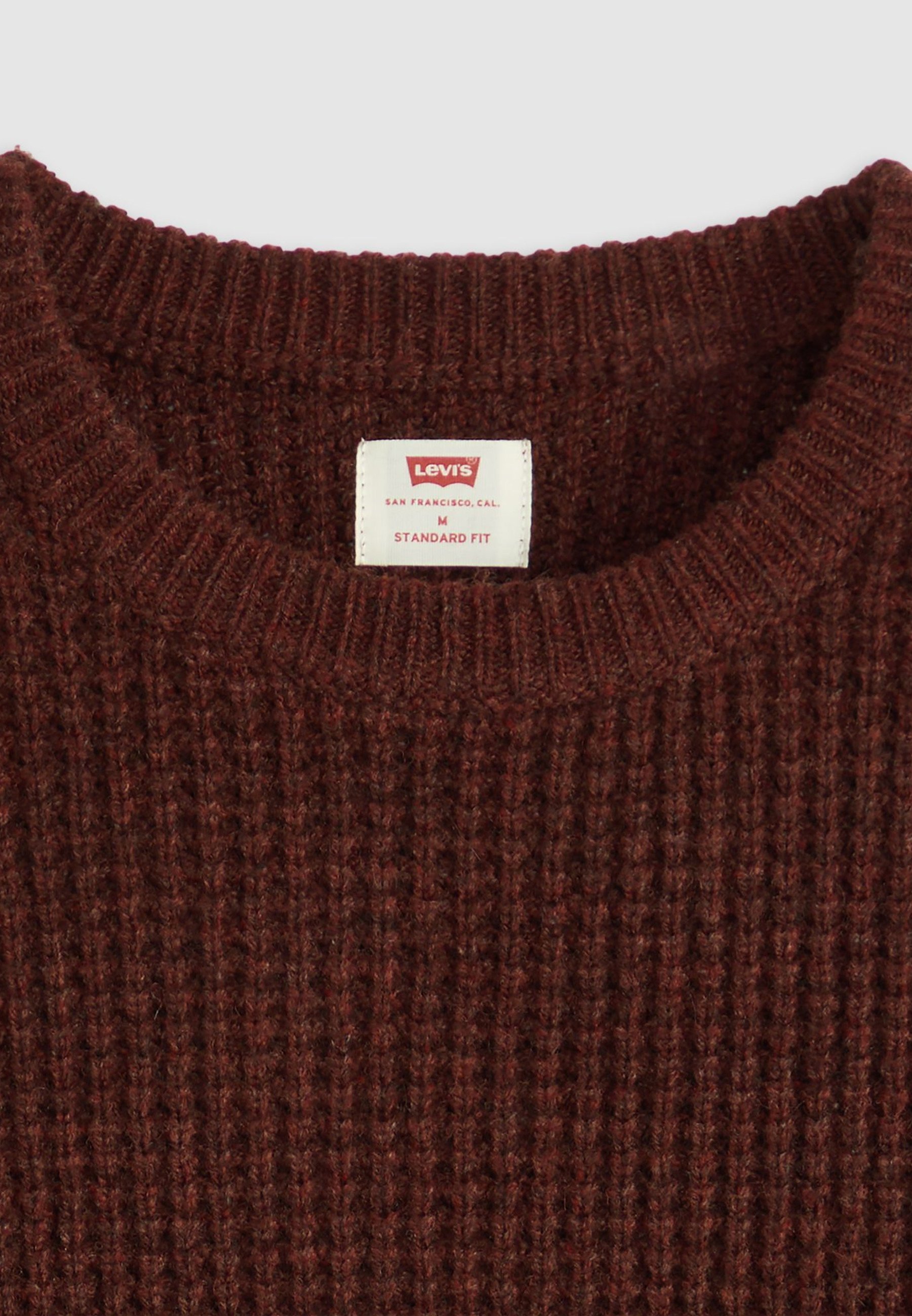 Levi's® PRESIDIO CREW - Trui - warme chocolade heide
