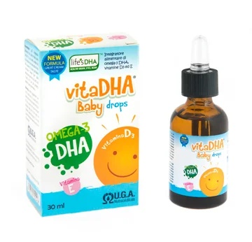 Vitadha Baby Tropfen – Nahrungsergänzungsmittel für die kognitive Funktion und das Immunsystem – 30 ml