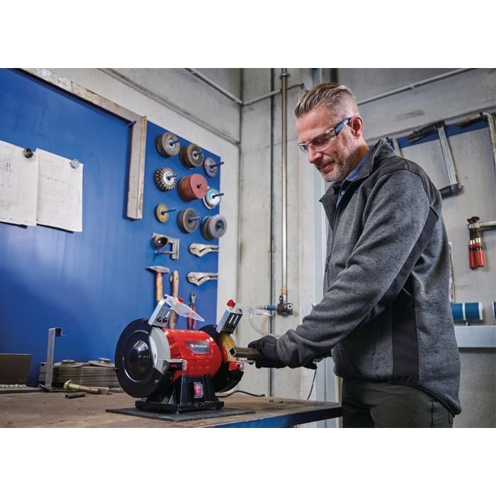 Einhell Touret à meuler TC-BG 150 B (350 W max, meule de  150 mm,) Livré avec accessoires