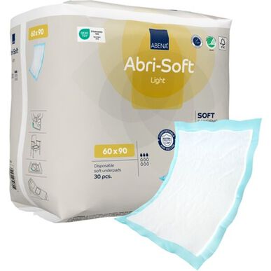 Abena Abri-Soft Light Hygienic 60x90 cm Kertakäyttöiset ympäristöystävälliset suojamatot 30 kpl