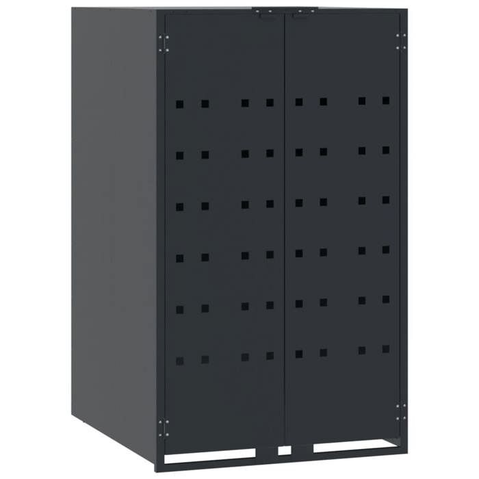 Tapa para contenedor/unidad de almacenamiento con ruedas para contenedores - VIDAXL - para un solo contenedor, color antracita CC7770197
