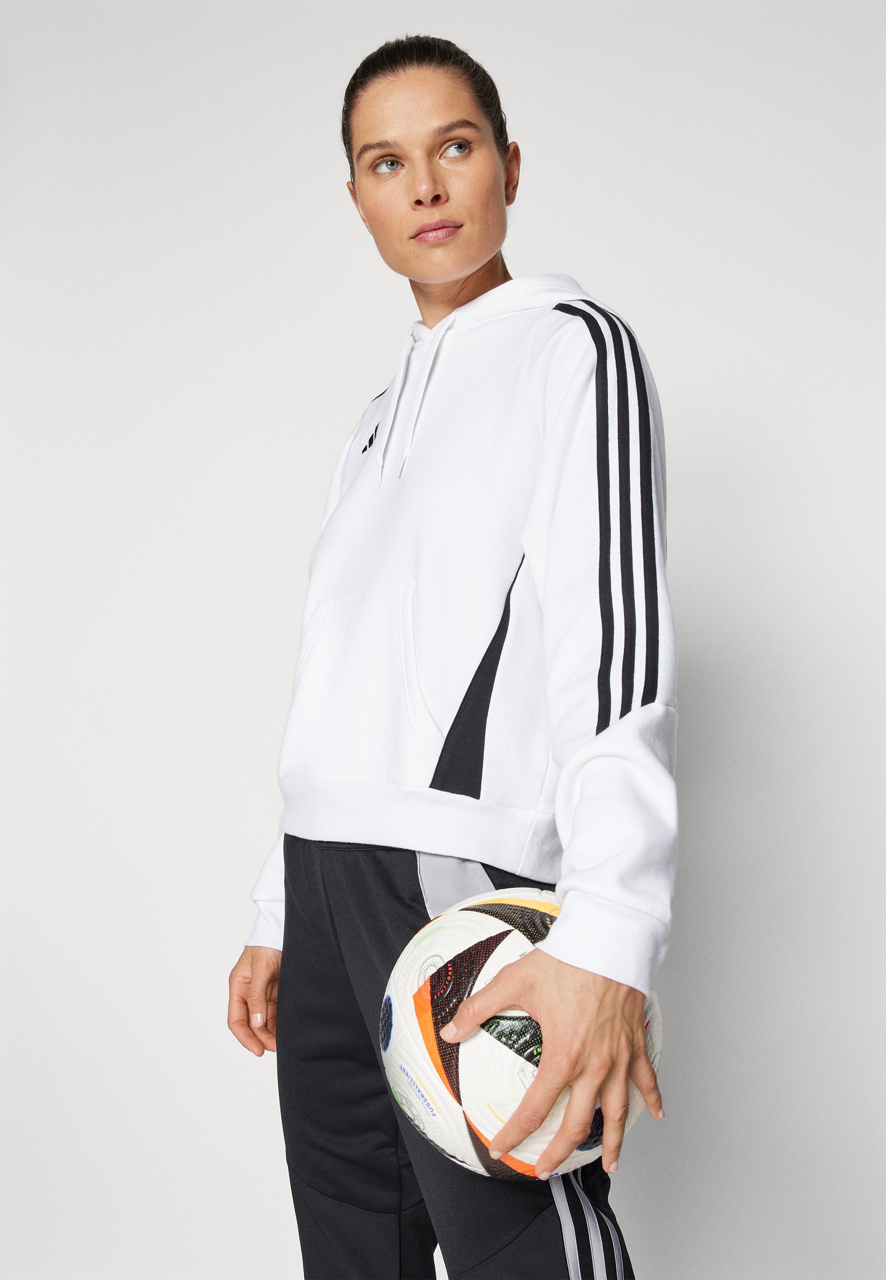 adidas Performance TIRO 24 - Hoodie - wit/zwart