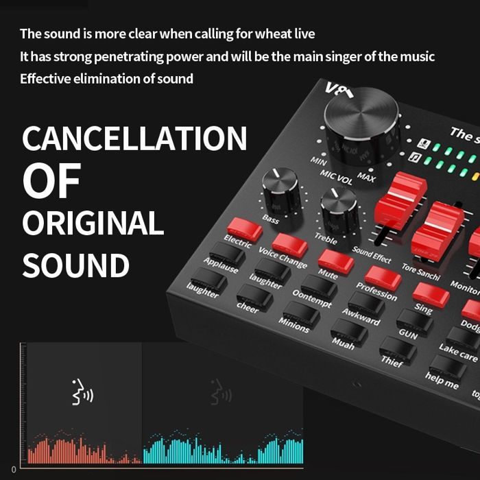 Sound card for recording - XVX - English version - Dedicated interface - Live streaming - DSP noise reduction