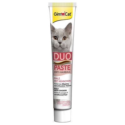 GimCat Anti-Hairball Duo Paste – Malz & Huhn