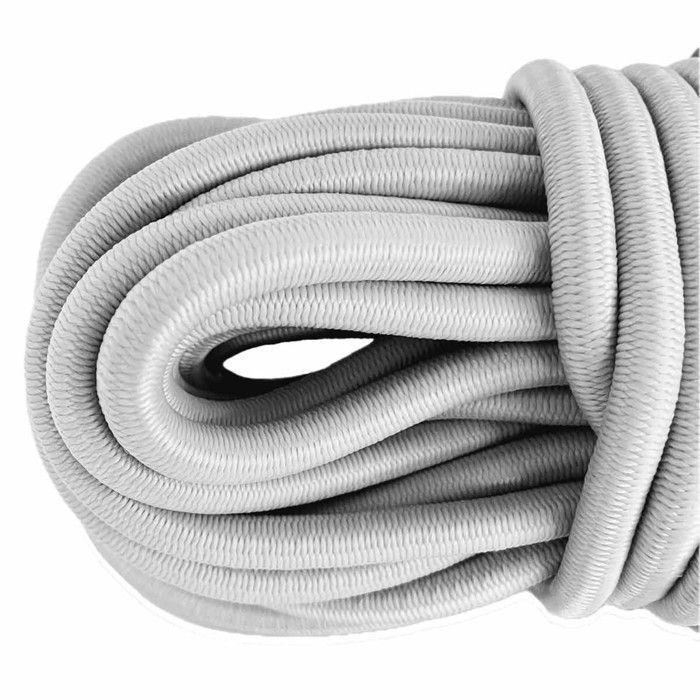 20 metros de cuerda elástica tipo bungee de 8 mm para asegurar lonas