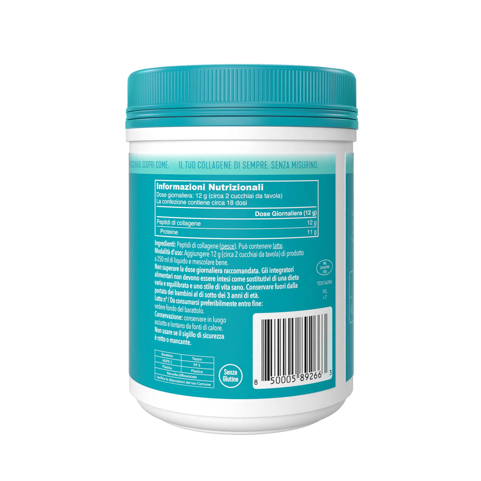 Integratori Alimentari Marine Collagen - Integratore Corpo e Detox, Integratore Unghie e Capelli, Integratore Viso