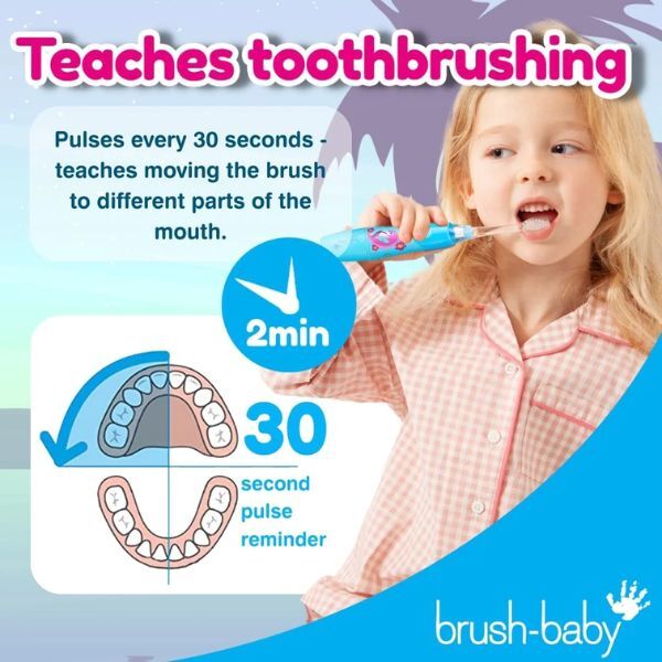 Brush Baby Flamingo KidzSonic® elektromos fogkefe gyerekeknek