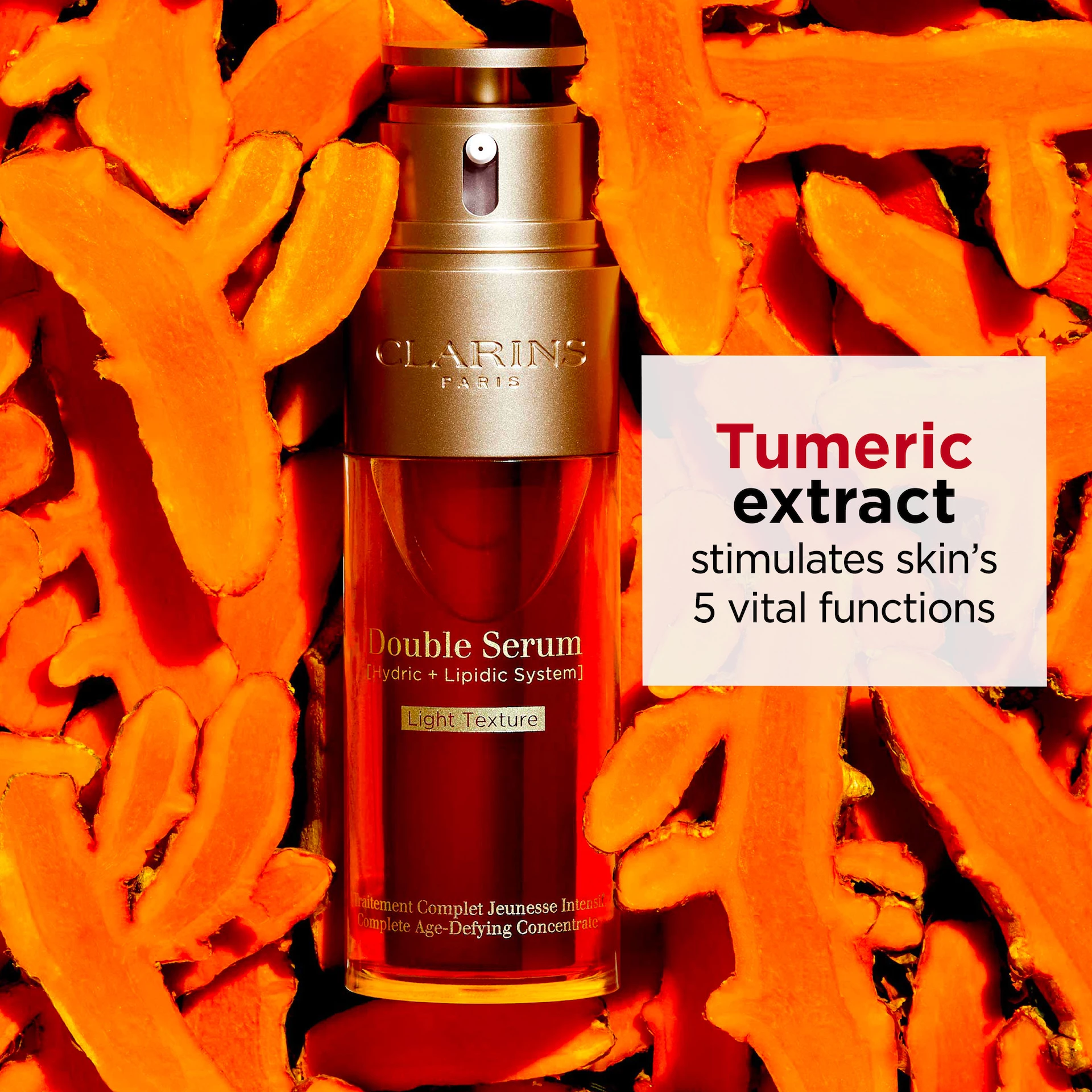 Ser dublu textură ușoară 50 ml - Clarins