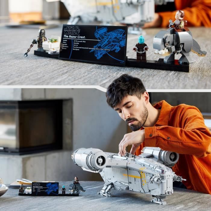 LEGO Star Wars 75331 Razor Crest, modello di astronave, The Mandalorian, collezione UCS