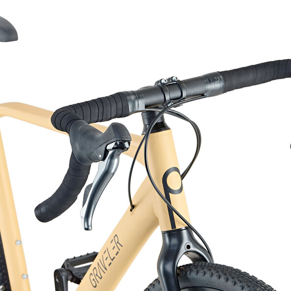 Ποδήλατο Gravel GravelerFit, μπεζ άμμου