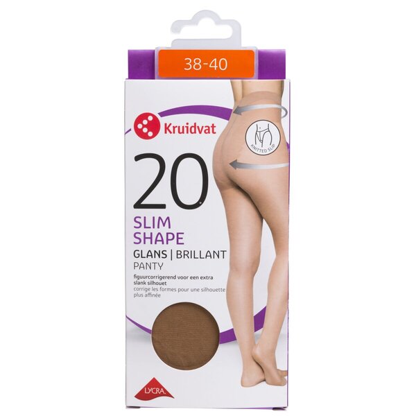 Medias Kruidvat Slim Shape Gloss 20 Den<br>beige, talla 38-40