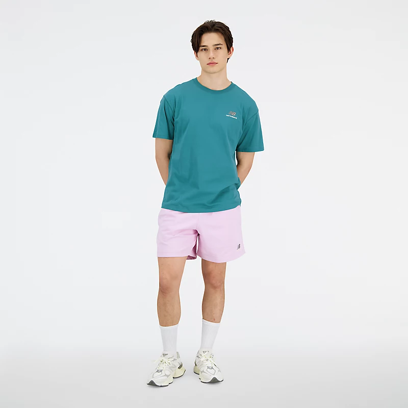 Uniseksowe, nieodzowne szorty frotte z materiału French Terry – LILAC CLOUD