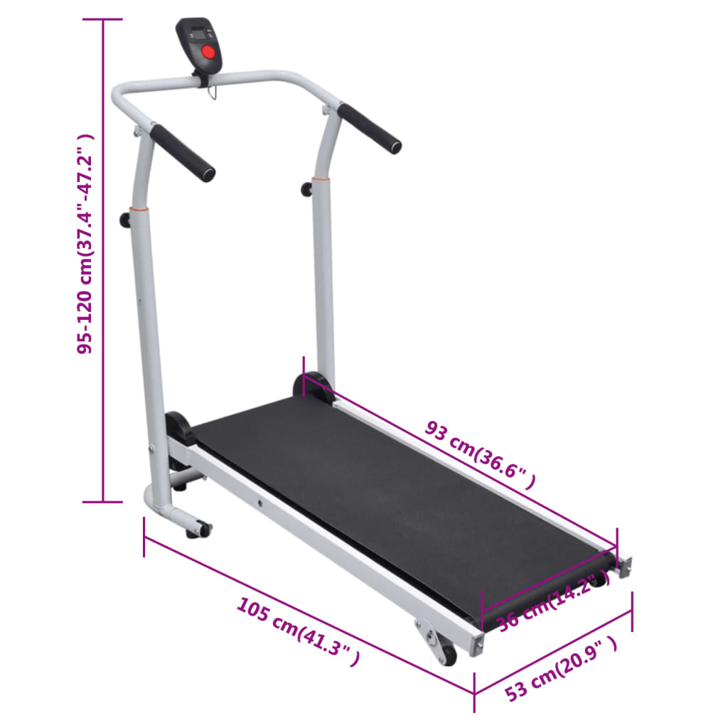 Mini Cinta Andadora Plegable Vidaxl