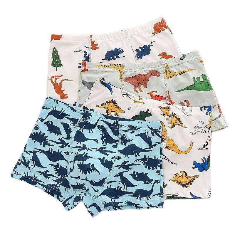 4 calzoncillos para niños, bóxers de algodón orgánico, pantalones para adolescentes y niños.