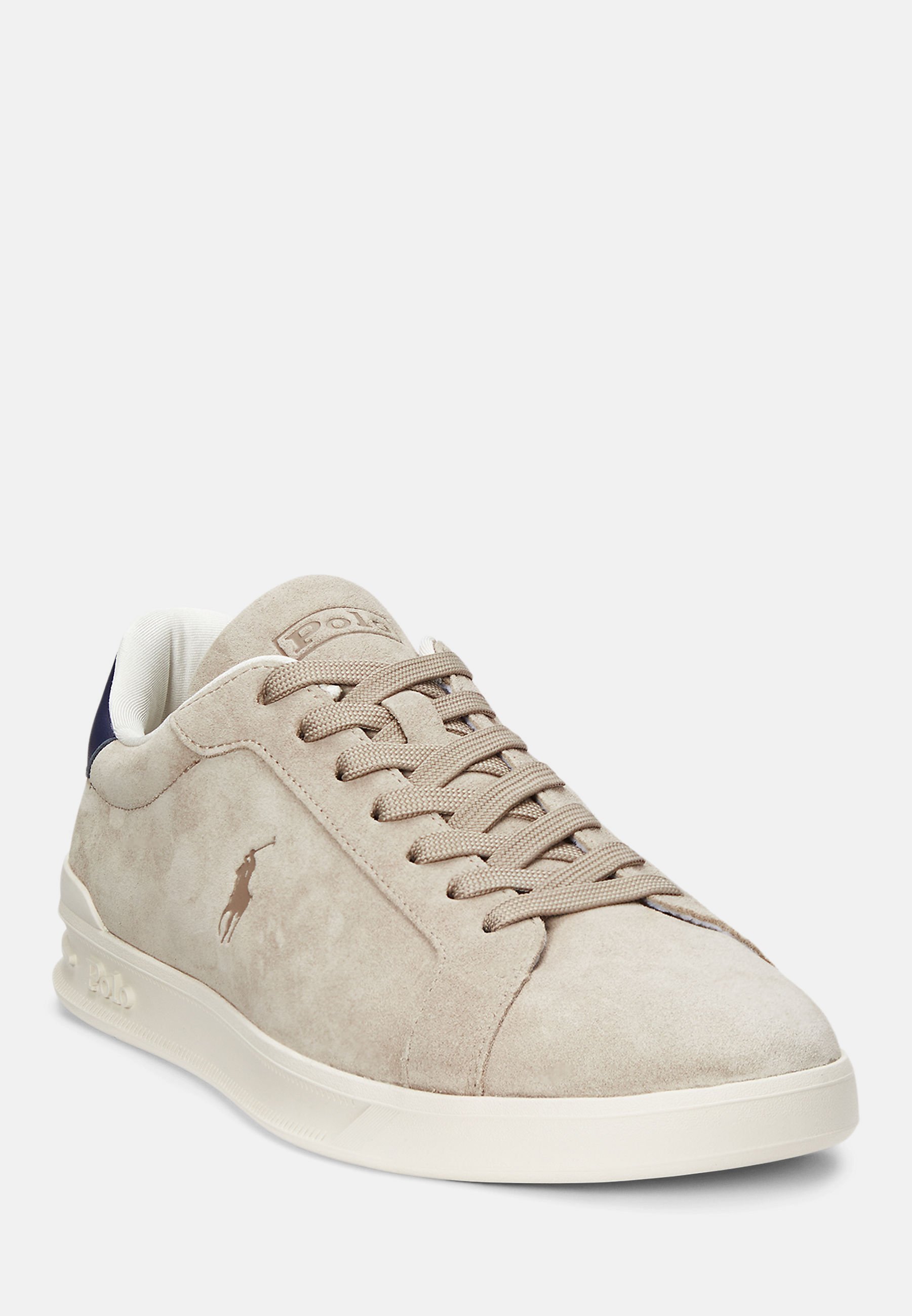 Polo Ralph Lauren HERITAGE COURT II Wildleder-Sneaker Unisex - Sneaker - Milchshake/Marineblau