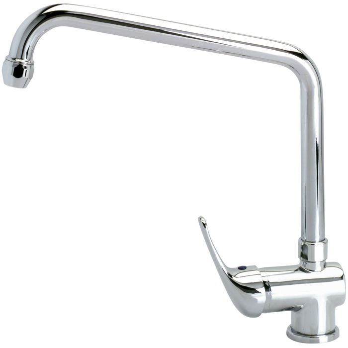 Rubinetto miscelatore industriale, rubinetto miscelatore corto, beccuccio alto a forma di U e comando corto - Distform