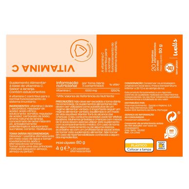 Wells C-vitamiini 20 kapselia