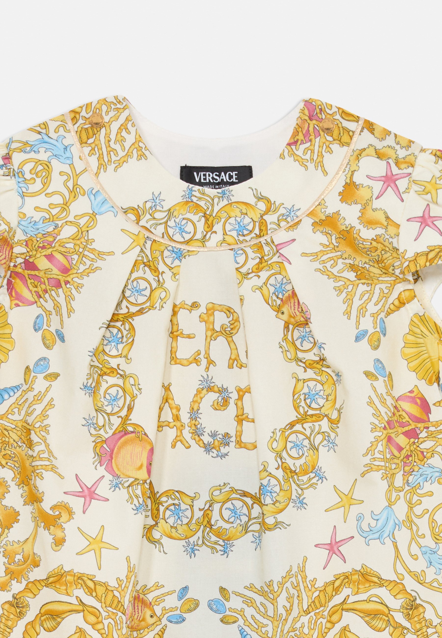 Versace DRESS UNDERWATER BAROCCO KIDS SET - Dagjurk - ivoor
