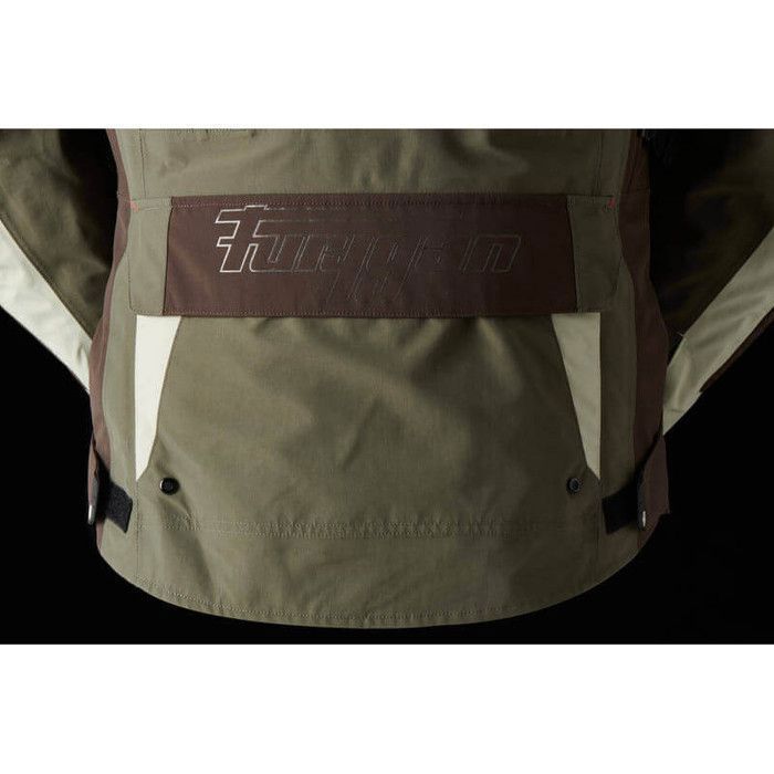 Chaqueta de moto Furygan Voyager 3C - café/perla/caqui - L