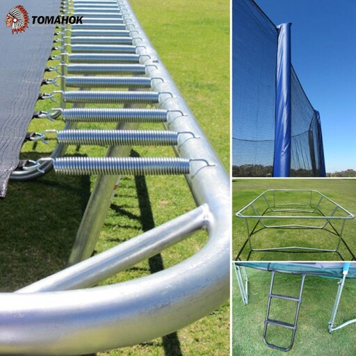 Tomahok Professionelles rechteckiges Trampolin 4,50 x 3,00 m - Bis zu 170 kg
