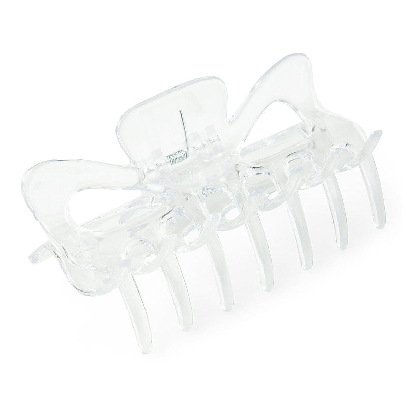 Pince à cheveux Essentii 9 cm transparente