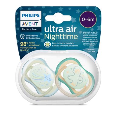 Philips Avent Ultra Air Night -tutti 0-6 kk, vihreä, 2 kpl, 2 kpl
