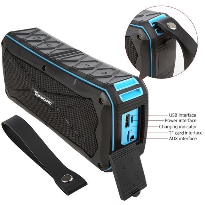Altavoz Bluetooth - YASSUO - S610 - Resistente al agua IPX6 - Negro