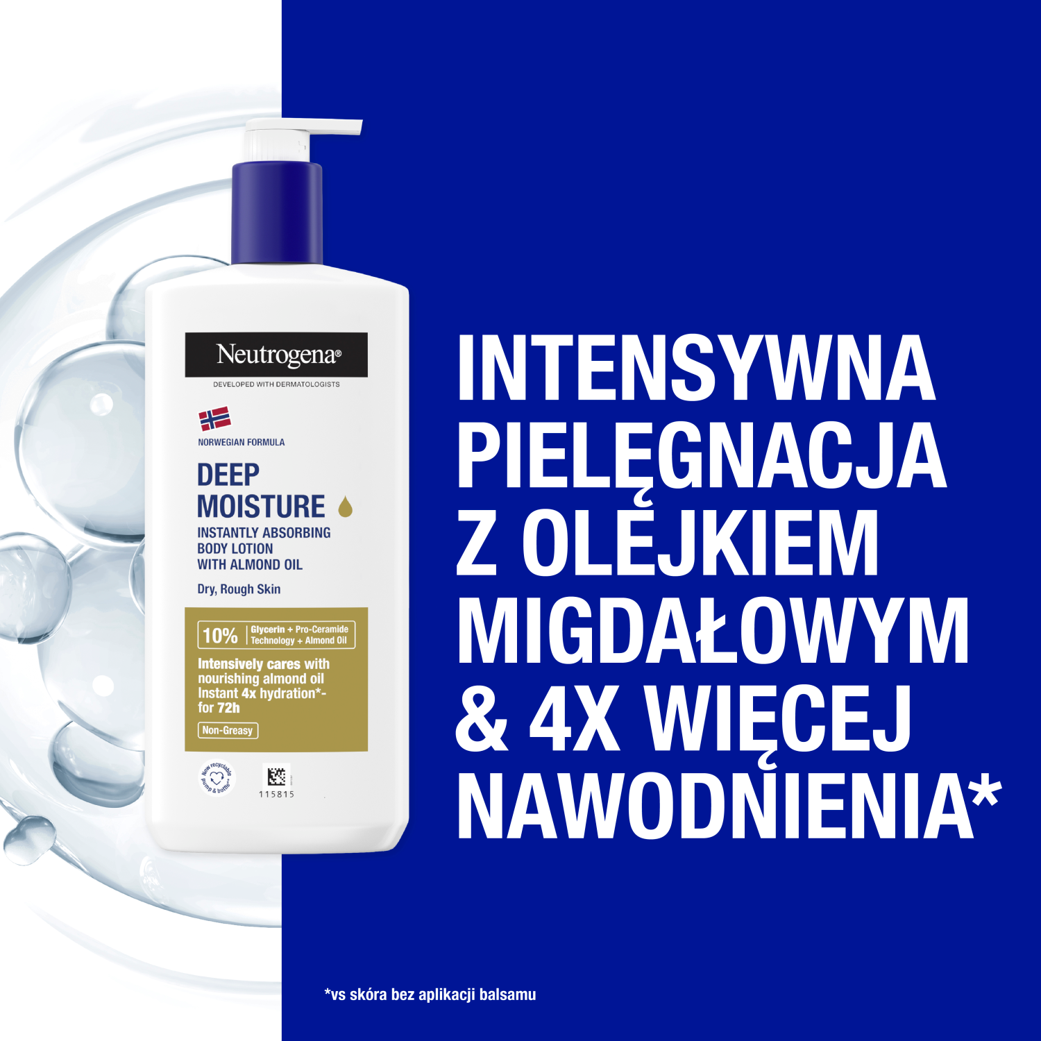 Neutrogena fuktighetsgivende kroppslotion med sesamolje 400 ml