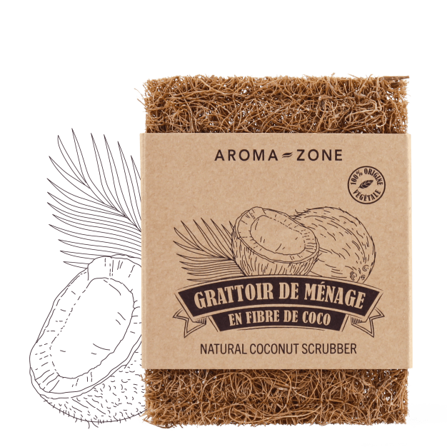 Grattoir de ménage en fibres de coco