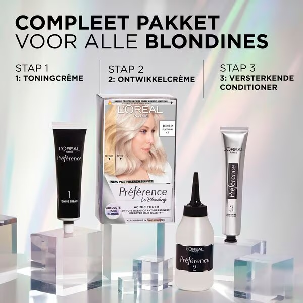 L'Oréal Paris Préférence Le Blonding Platinum Ice Acidic Toner<br>