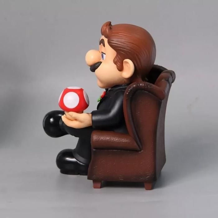 Statuetta da collezione in PVC di Mario GK Il Padrino, modello giocattolo per bambini