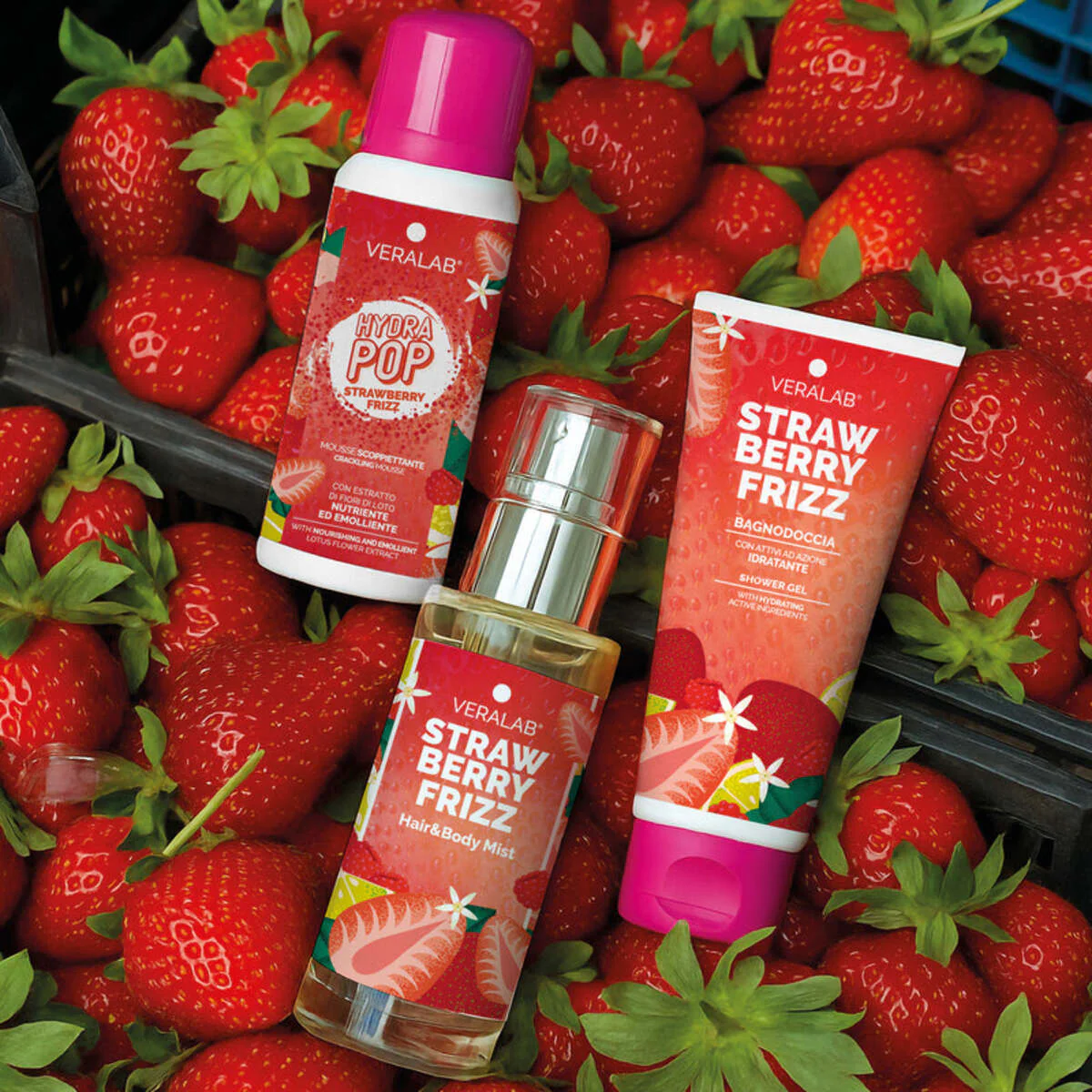 Kit Corpo Strawberry Frizz - Travel Ready Kit - Cofanetti Viso e Corpo